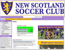 Tablet Screenshot of newscotlandsoccer.com